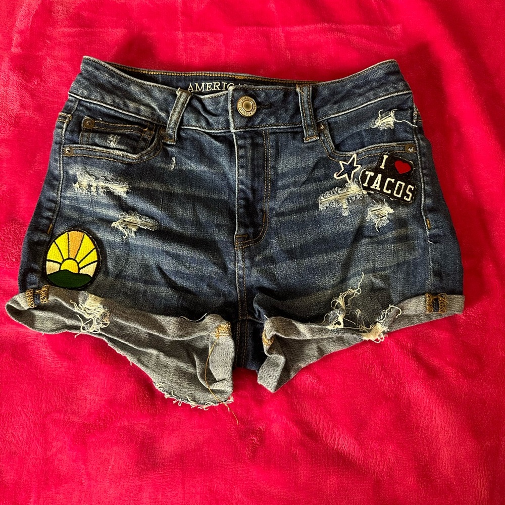 American Eagle Hi Rise Jean Shorts